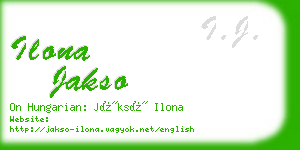 ilona jakso business card